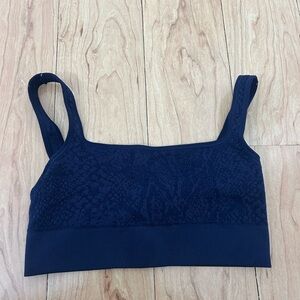Avocado Blue Seamless Sports Bra
